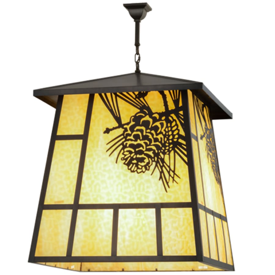 Meyda Tiffany Winter Pine 4 Light 43" Wide Pendant