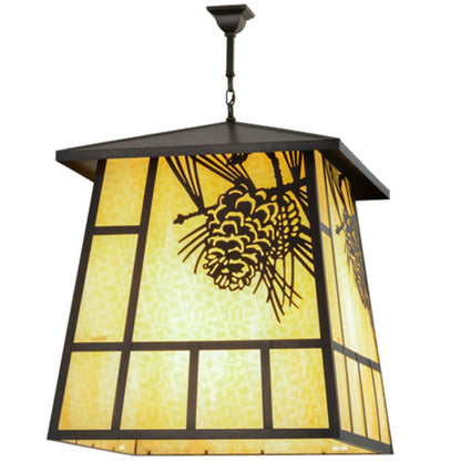 Meyda Tiffany Winter Pine 4 Light 43" Wide Pendant