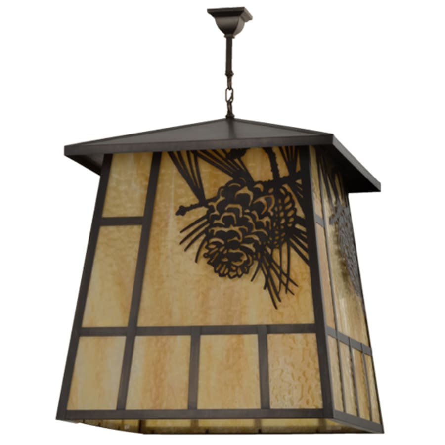 Meyda Tiffany Winter Pine 4 Light 43" Wide Pendant