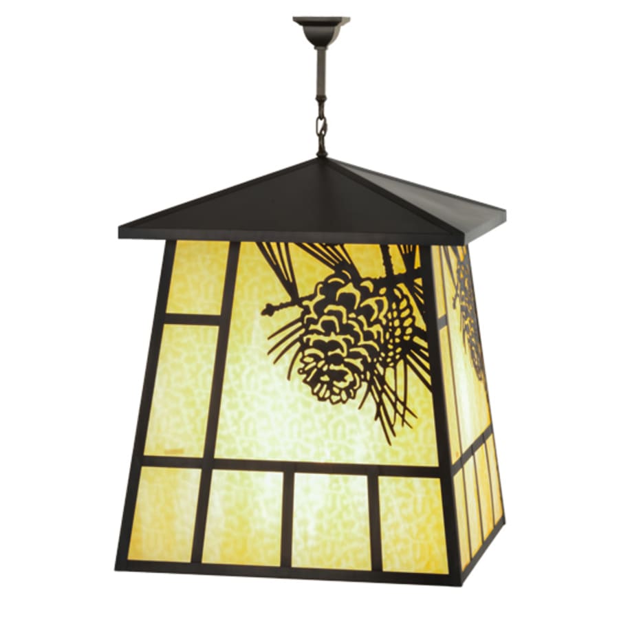 Meyda Tiffany Winter Pine 4 Light 43" Wide Pendant
