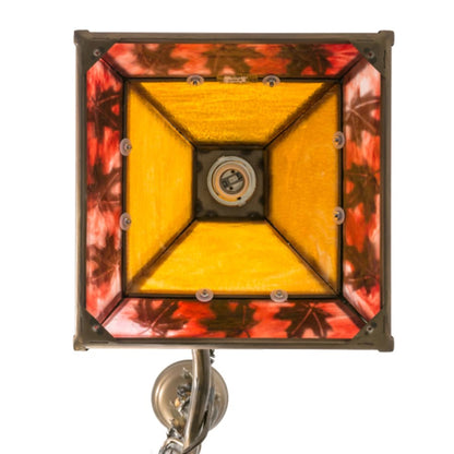 Meyda Tiffany Maple Leaf 2 Light 42" Wide Linear Pendant