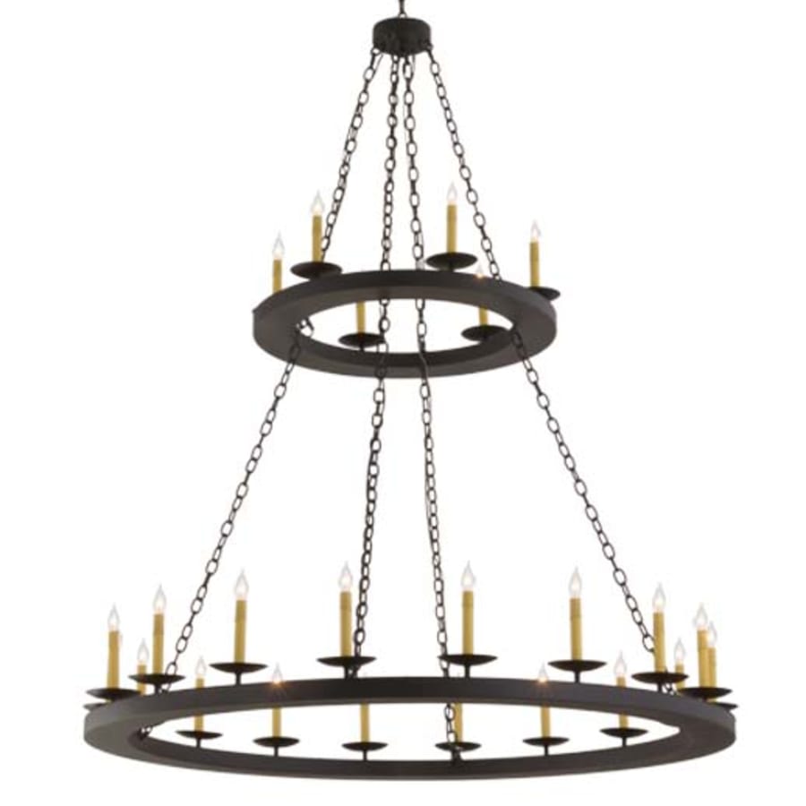 Meyda Tiffany Loxley 24 Light 61" Wide Taper Candle Style Chandelier