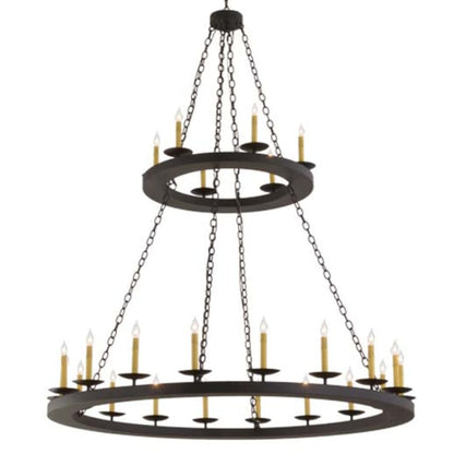 Meyda Tiffany Loxley 24 Light 61" Wide Taper Candle Style Chandelier