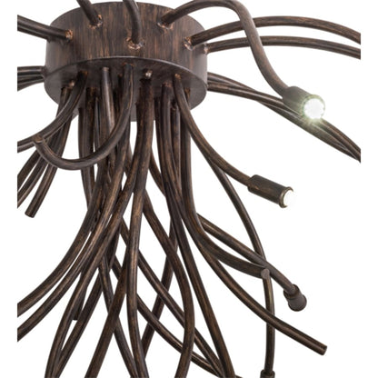 Meyda Tiffany Samara 15 Light 40" Wide Semi-Flush Ceiling Fixture