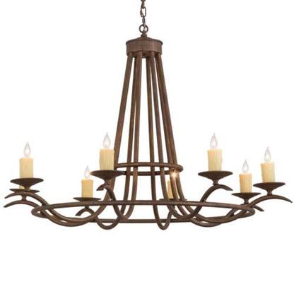 Meyda Tiffany Octavia 8 Light 48" Wide Taper Candle Style Chandelier