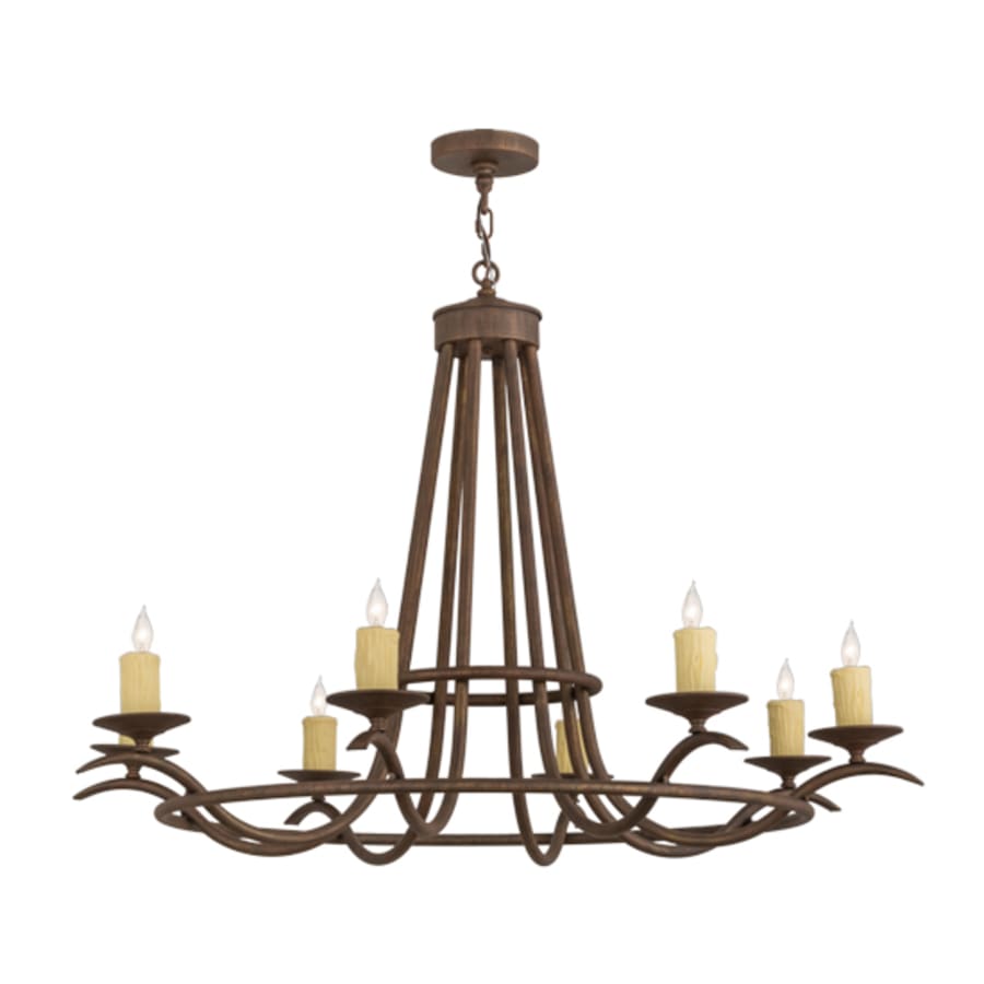 Meyda Tiffany Octavia 8 Light 48" Wide Taper Candle Style Chandelier