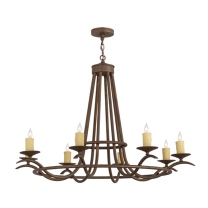 Meyda Tiffany Octavia 8 Light 48" Wide Taper Candle Style Chandelier