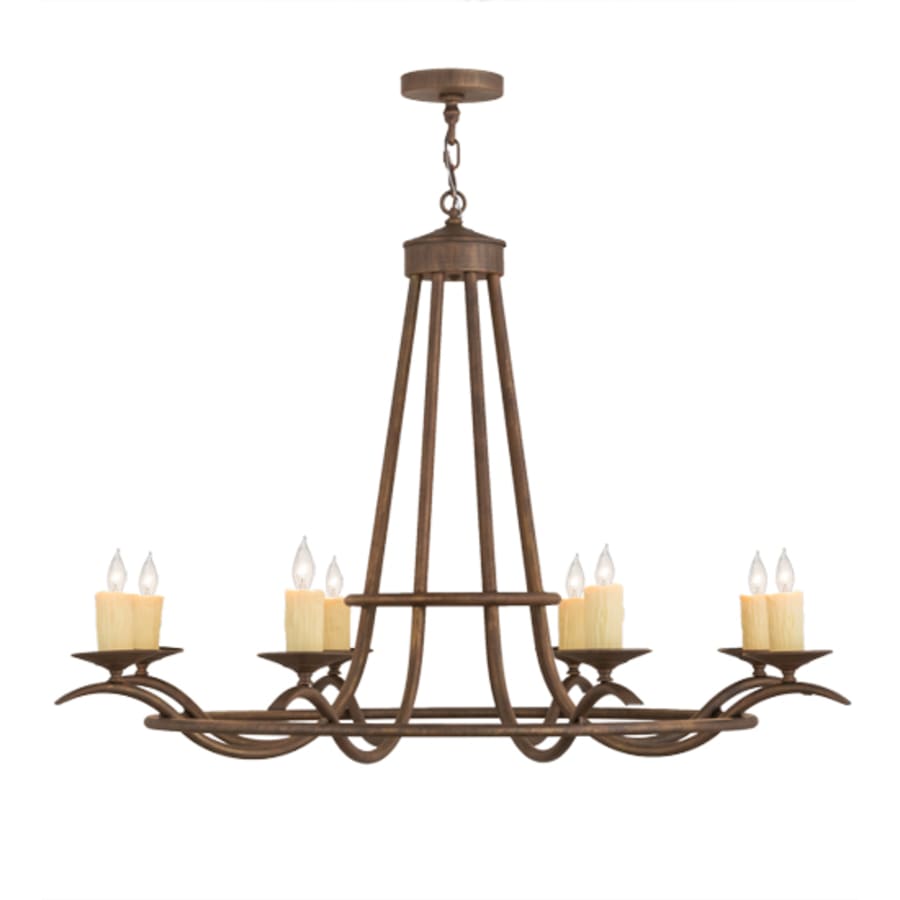 Meyda Tiffany Octavia 8 Light 48" Wide Taper Candle Style Chandelier