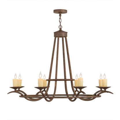 Meyda Tiffany Octavia 8 Light 48" Wide Taper Candle Style Chandelier