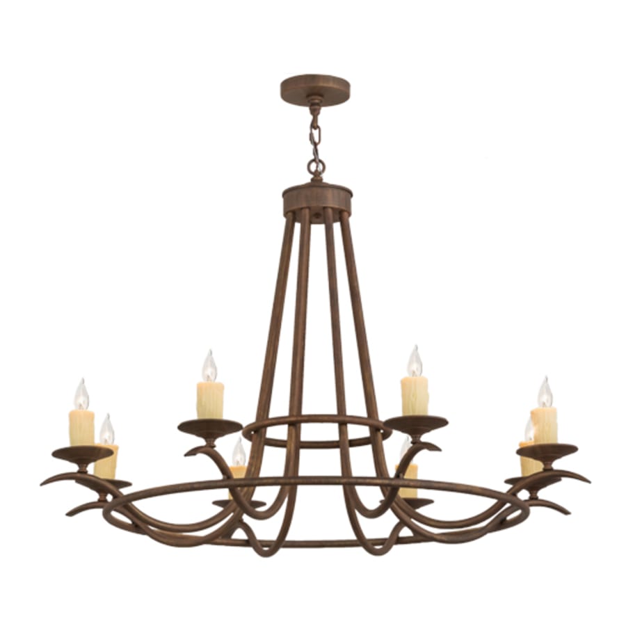 Meyda Tiffany Octavia 8 Light 48" Wide Taper Candle Style Chandelier