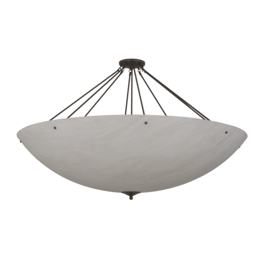 Meyda Tiffany Madison 12 Light 60" Wide Semi-Flush Bowl Ceiling Fixture - Timeless Bronze Finish