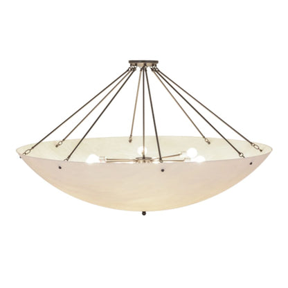 Meyda Tiffany Madison 12 Light 60" Wide Semi-Flush Bowl Ceiling Fixture - Timeless Bronze Finish