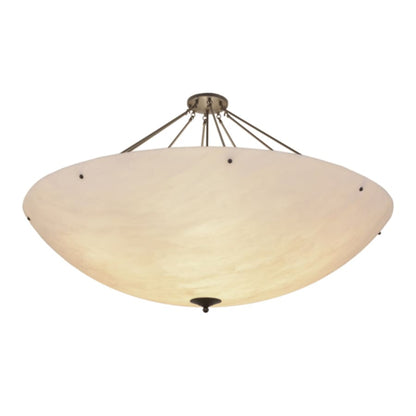 Meyda Tiffany Madison 12 Light 60" Wide Semi-Flush Bowl Ceiling Fixture - Timeless Bronze Finish