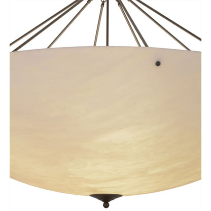 Meyda Tiffany Madison 12 Light 60" Wide Semi-Flush Bowl Ceiling Fixture - Timeless Bronze Finish