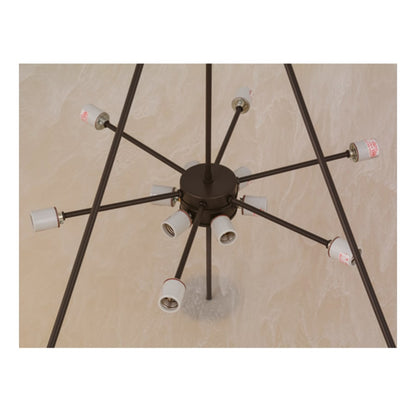 Meyda Tiffany Madison 12 Light 60" Wide Semi-Flush Bowl Ceiling Fixture - Timeless Bronze Finish