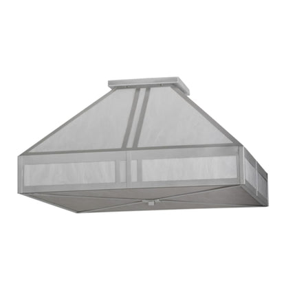 Meyda Tiffany Whitewing 4 Light 51" Wide Flush Mount Ceiling Fixture