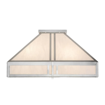 Meyda Tiffany Whitewing 4 Light 51" Wide Flush Mount Ceiling Fixture