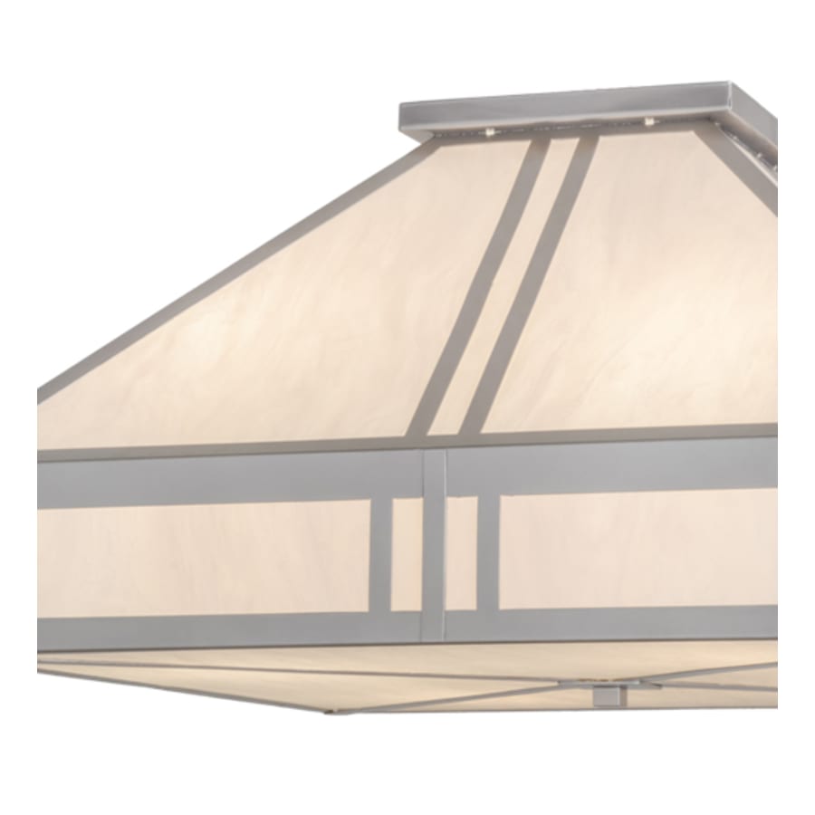 Meyda Tiffany Whitewing 4 Light 51" Wide Flush Mount Ceiling Fixture