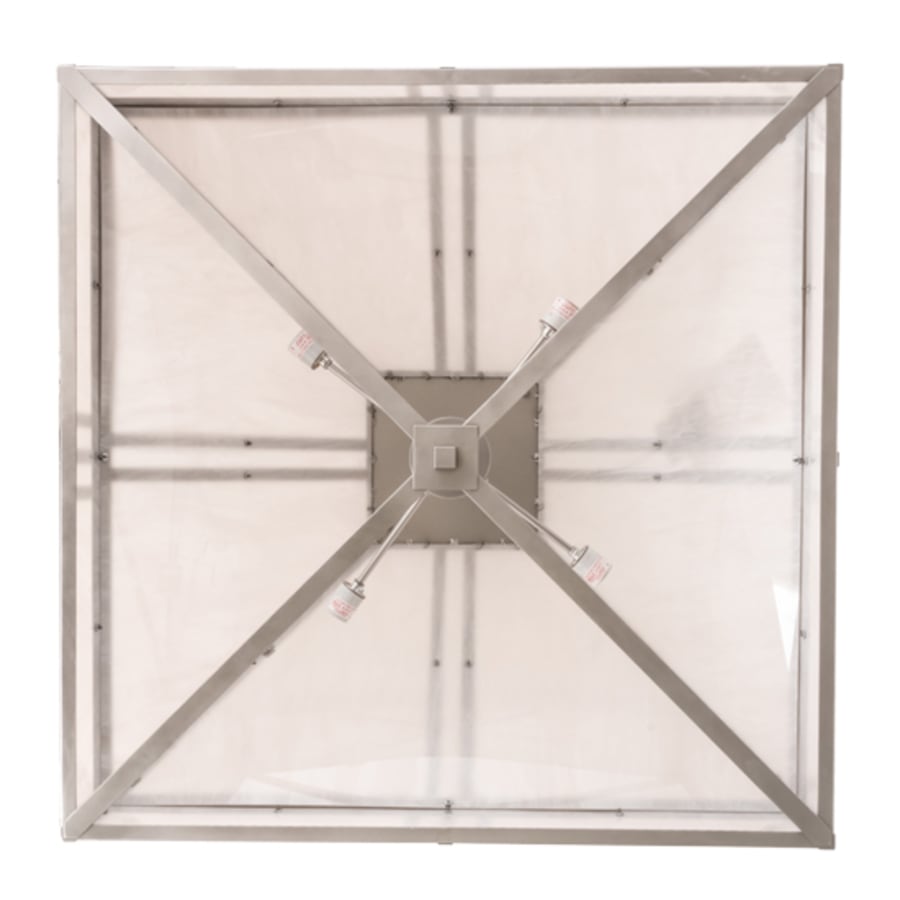 Meyda Tiffany Whitewing 4 Light 51" Wide Flush Mount Ceiling Fixture