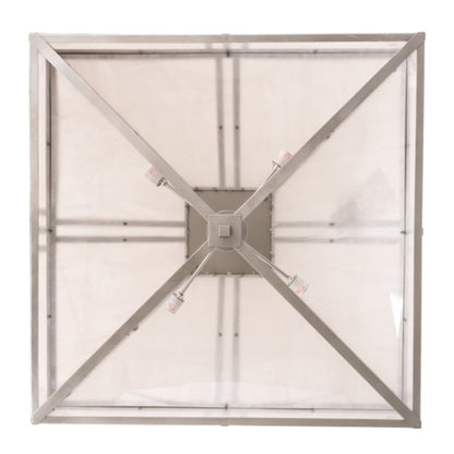 Meyda Tiffany Whitewing 4 Light 51" Wide Flush Mount Ceiling Fixture