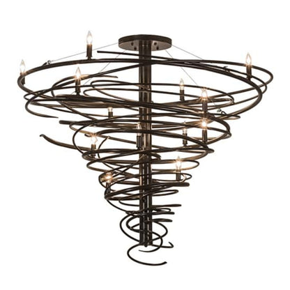 Meyda Tiffany Cyclone 14 Light 48" Wide Taper Candle Style Chandelier