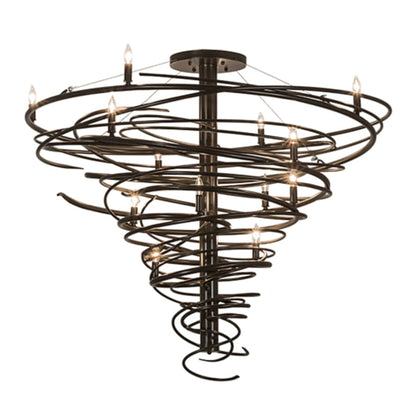 Meyda Tiffany Cyclone 14 Light 48" Wide Taper Candle Style Chandelier