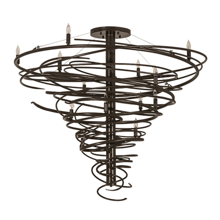 Meyda Tiffany Cyclone 14 Light 48" Wide Taper Candle Style Chandelier