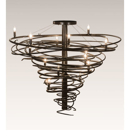 Meyda Tiffany Cyclone 14 Light 48" Wide Taper Candle Style Chandelier