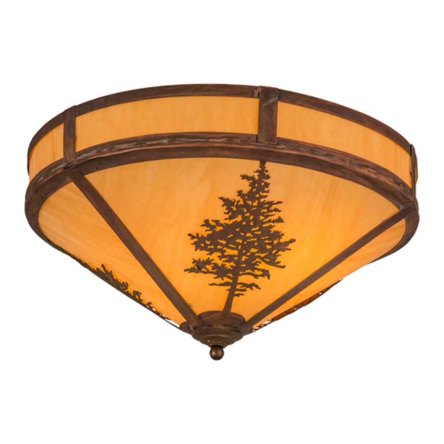 Meyda Tiffany Tamarack 2 Light 20" Wide Flush Mount Ceiling Fixture