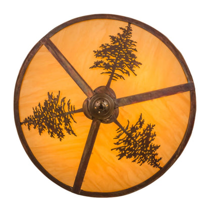Meyda Tiffany Tamarack 2 Light 20" Wide Flush Mount Ceiling Fixture