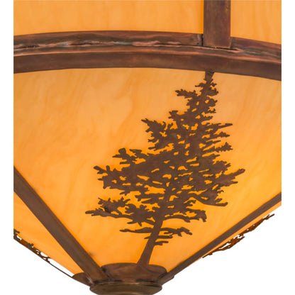 Meyda Tiffany Tamarack 2 Light 20" Wide Flush Mount Ceiling Fixture