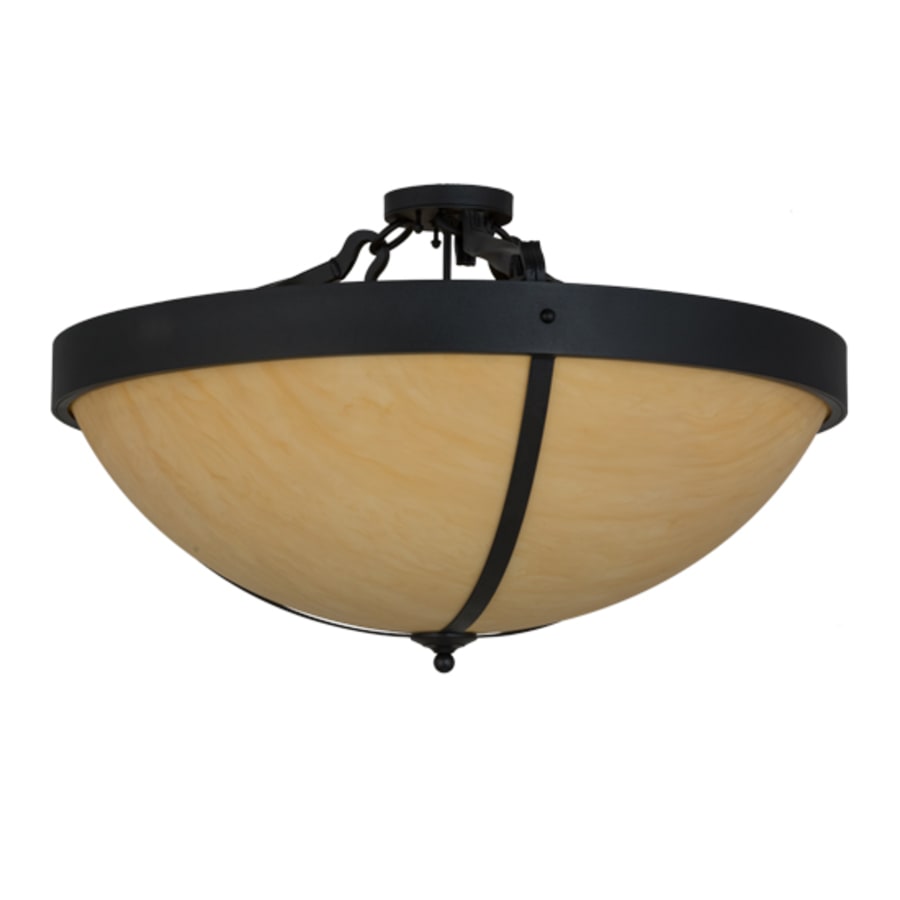 Meyda Tiffany Alysiales 6 Light 36" Wide Semi-Flush Bowl Ceiling Fixture