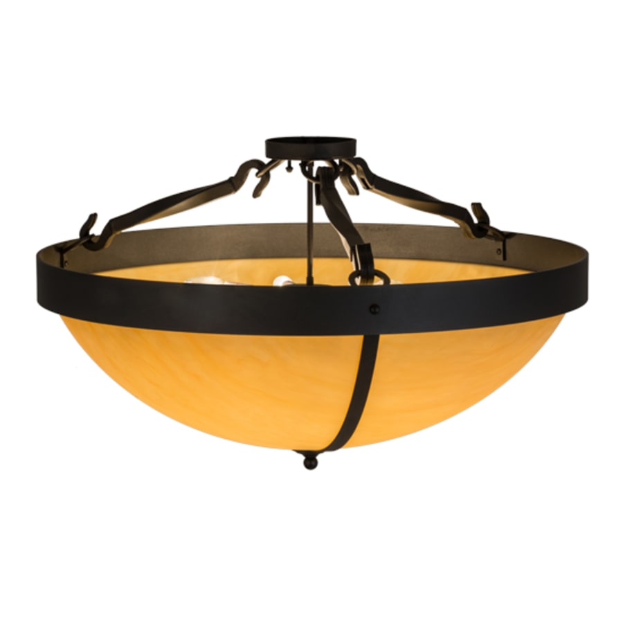 Meyda Tiffany Alysiales 6 Light 36" Wide Semi-Flush Bowl Ceiling Fixture