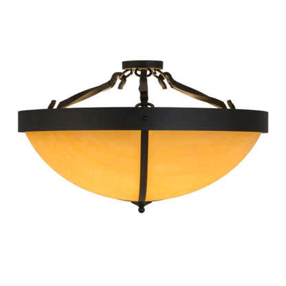 Meyda Tiffany Alysiales 6 Light 36" Wide Semi-Flush Bowl Ceiling Fixture