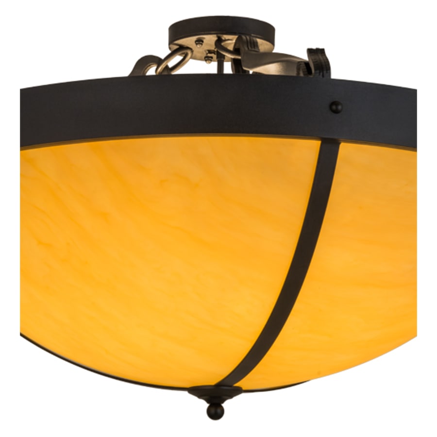 Meyda Tiffany Alysiales 6 Light 36" Wide Semi-Flush Bowl Ceiling Fixture
