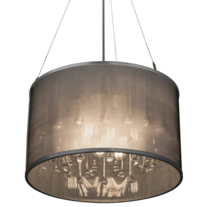 Meyda Tiffany Cilindro 9 Light 24" Wide Suspension Pendant