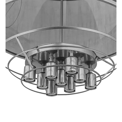 Meyda Tiffany Cilindro 9 Light 24" Wide Suspension Pendant