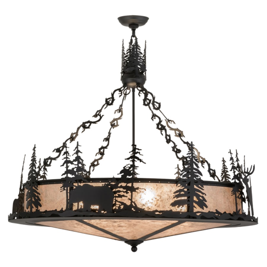 Meyda Tiffany Wildlife at Dusk 6 Light 40" Wide Pendant