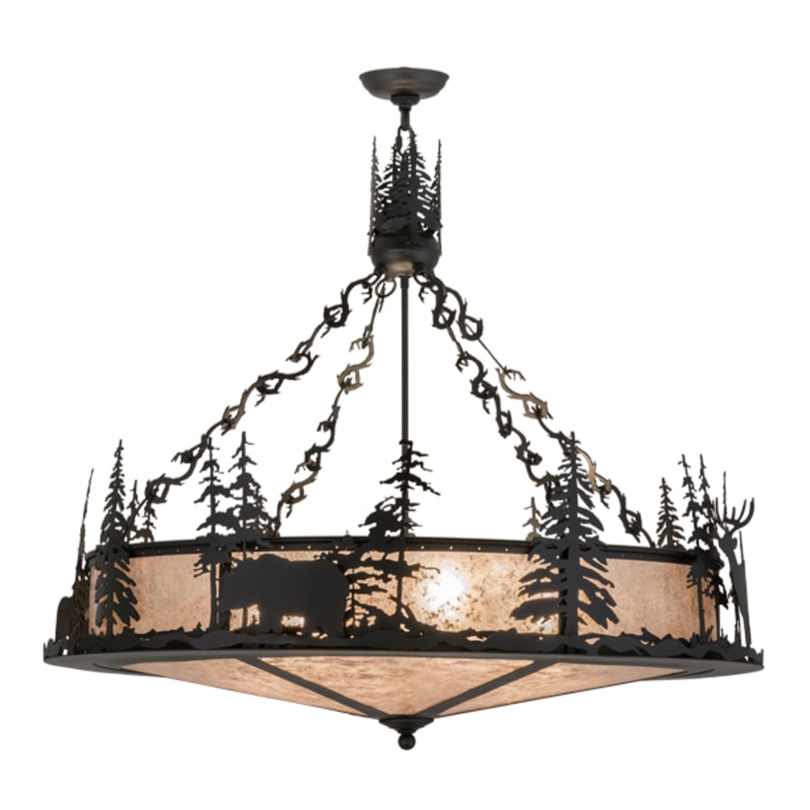 Meyda Tiffany Wildlife at Dusk 6 Light 40" Wide Pendant