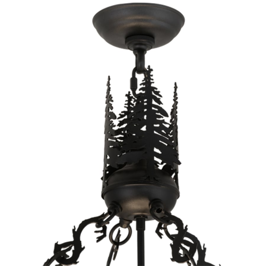 Meyda Tiffany Wildlife at Dusk 6 Light 40" Wide Pendant