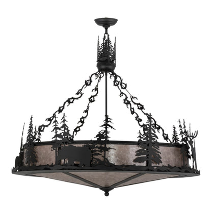 Meyda Tiffany Wildlife at Dusk 6 Light 40" Wide Pendant
