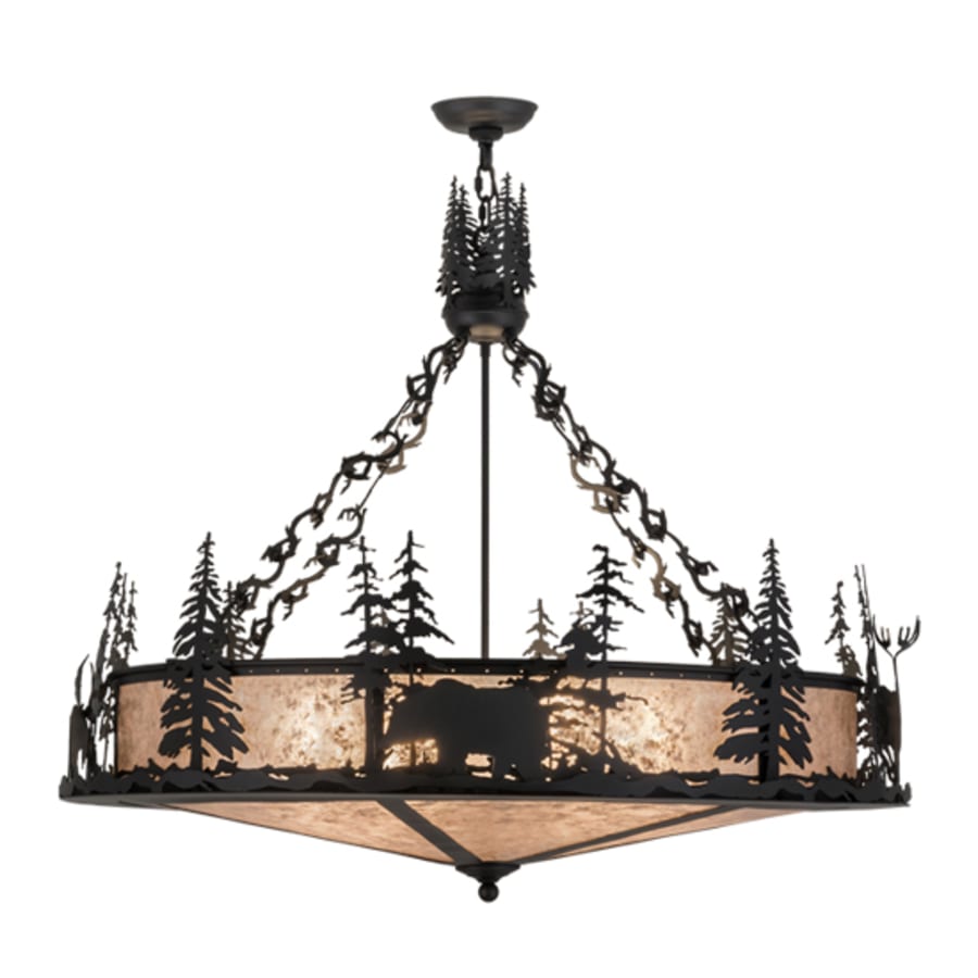 Meyda Tiffany Wildlife at Dusk 6 Light 40" Wide Pendant
