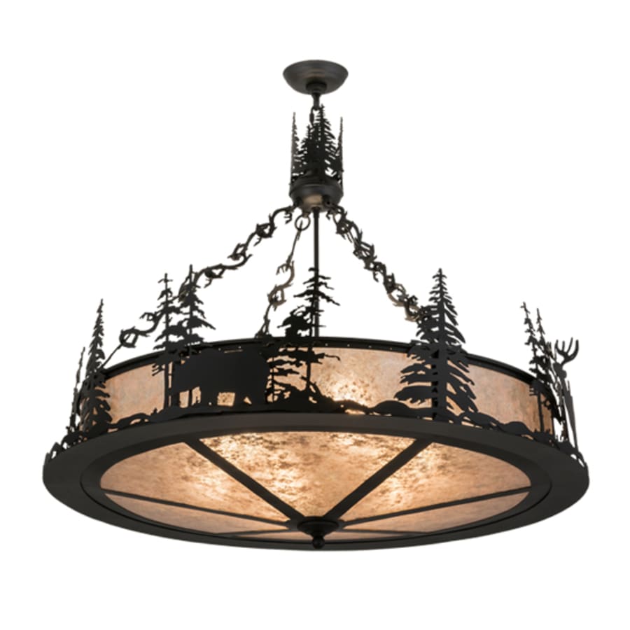 Meyda Tiffany Wildlife at Dusk 6 Light 40" Wide Pendant