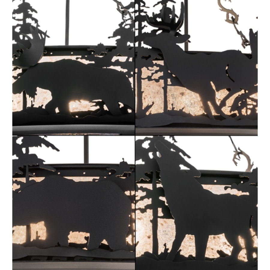 Meyda Tiffany Wildlife at Dusk 6 Light 40" Wide Pendant