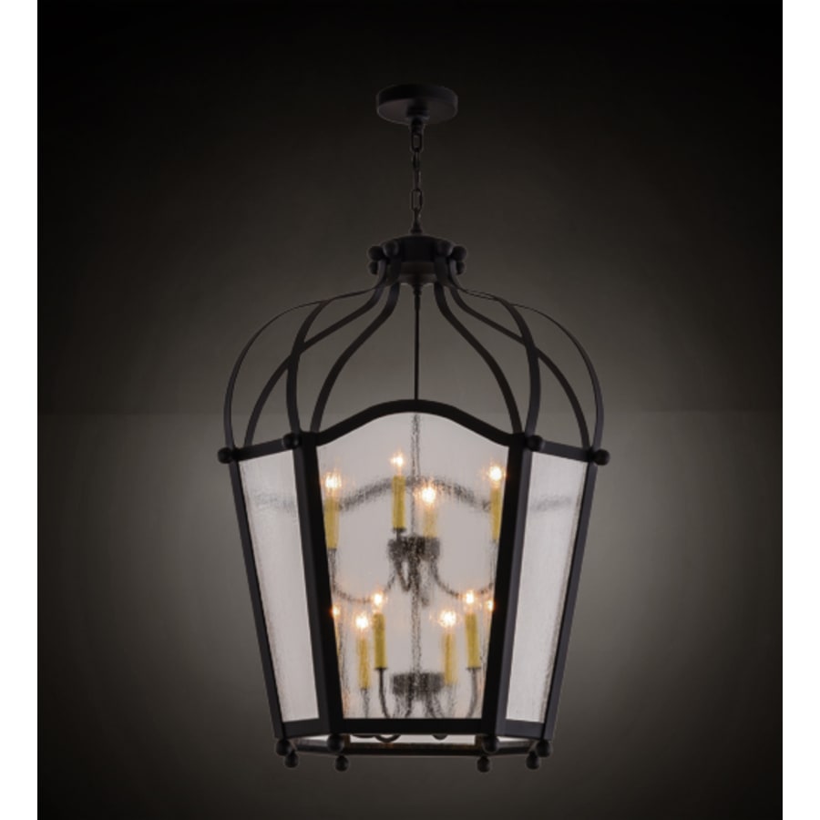 Meyda Tiffany Citadel 10 Light 33" Wide Taper Candle Pendant