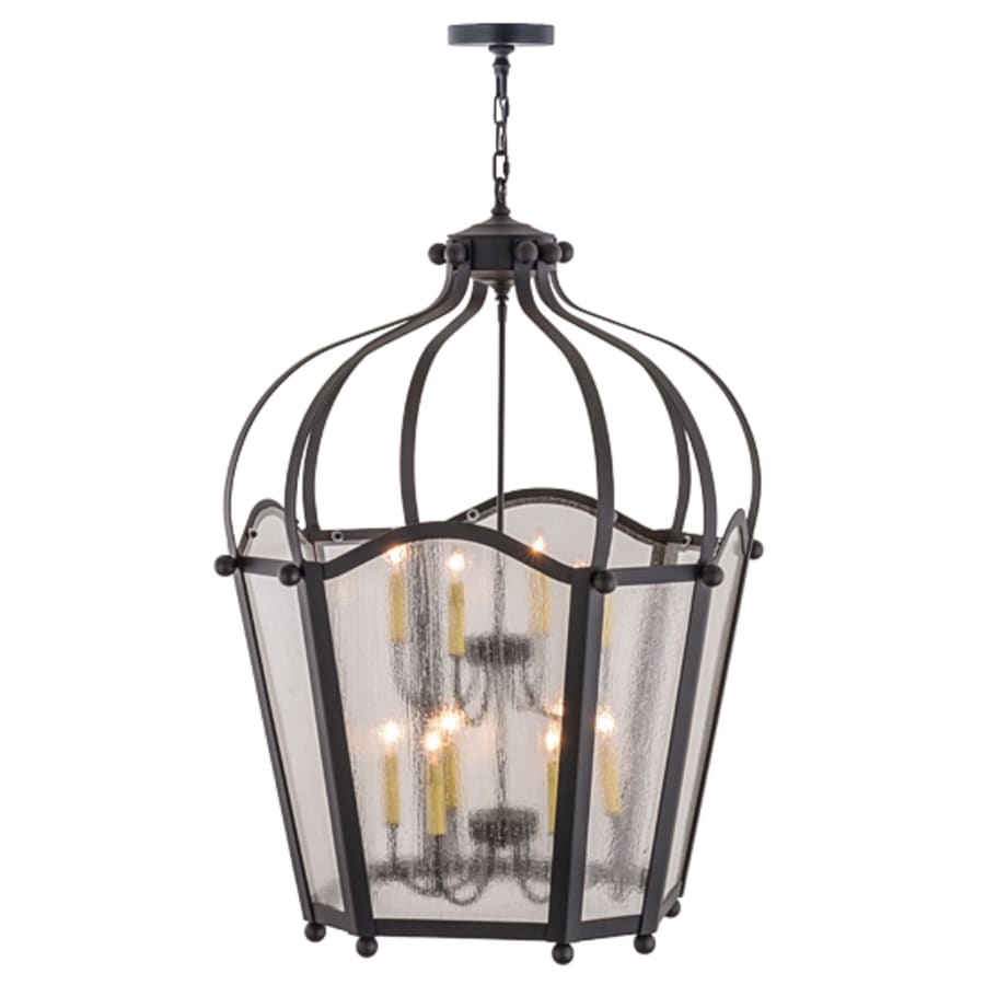 Meyda Tiffany Citadel 10 Light 33" Wide Taper Candle Pendant