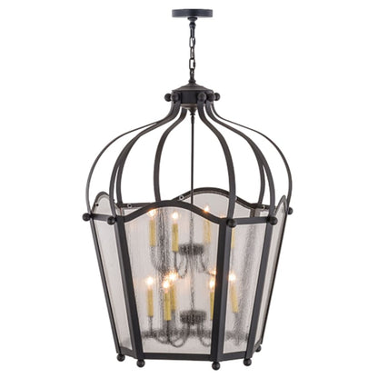 Meyda Tiffany Citadel 10 Light 33" Wide Taper Candle Pendant