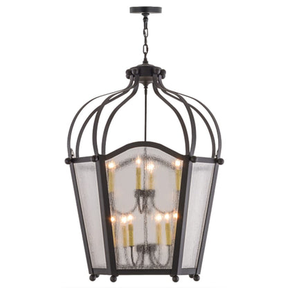 Meyda Tiffany Citadel 10 Light 33" Wide Taper Candle Pendant