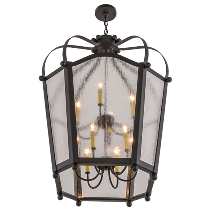 Meyda Tiffany Citadel 10 Light 33" Wide Taper Candle Pendant