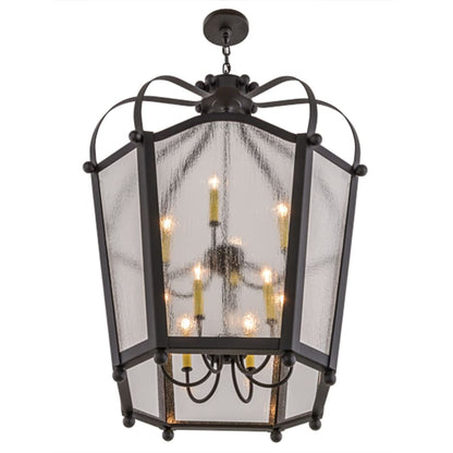 Meyda Tiffany Citadel 10 Light 33" Wide Taper Candle Pendant